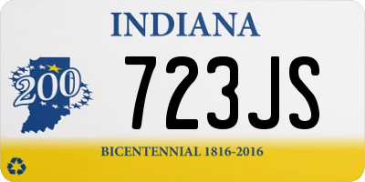 IN license plate 723JS