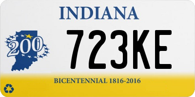 IN license plate 723KE