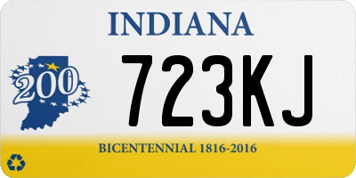 IN license plate 723KJ