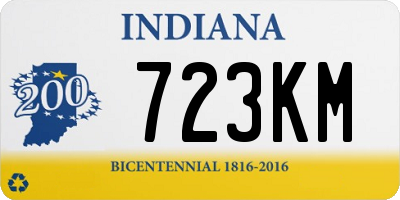 IN license plate 723KM