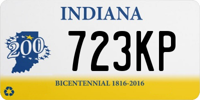 IN license plate 723KP