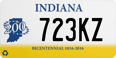 IN license plate 723KZ