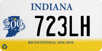 IN license plate 723LH