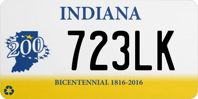 IN license plate 723LK