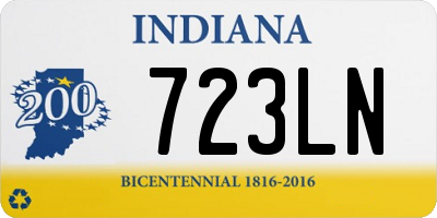 IN license plate 723LN