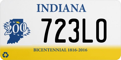 IN license plate 723LO