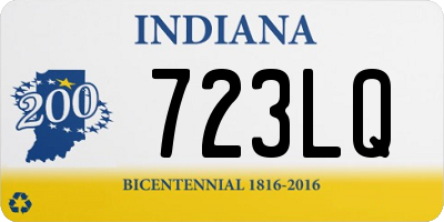 IN license plate 723LQ