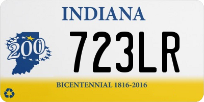 IN license plate 723LR