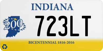 IN license plate 723LT