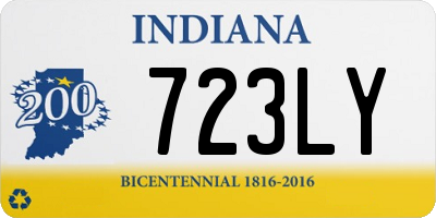 IN license plate 723LY