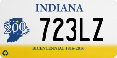 IN license plate 723LZ