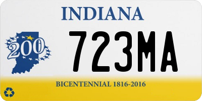 IN license plate 723MA