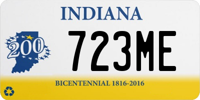 IN license plate 723ME