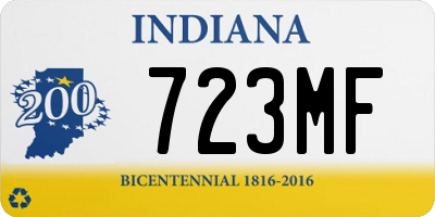 IN license plate 723MF