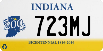 IN license plate 723MJ
