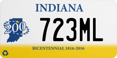 IN license plate 723ML