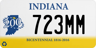 IN license plate 723MM