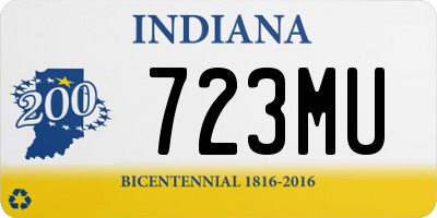 IN license plate 723MU