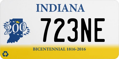 IN license plate 723NE