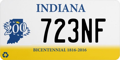 IN license plate 723NF