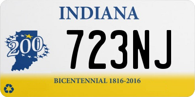IN license plate 723NJ