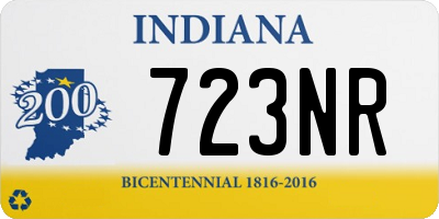 IN license plate 723NR