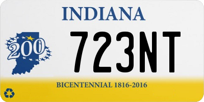 IN license plate 723NT