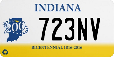 IN license plate 723NV