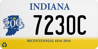 IN license plate 723OC