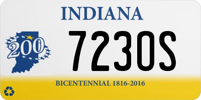IN license plate 723OS