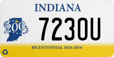 IN license plate 723OU