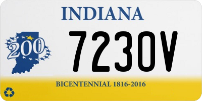 IN license plate 723OV