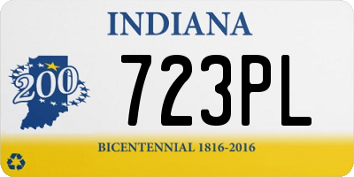 IN license plate 723PL