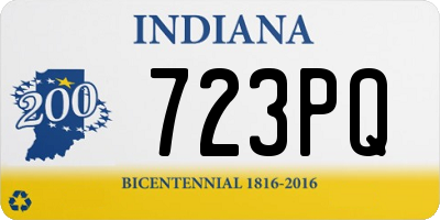 IN license plate 723PQ