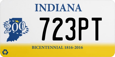 IN license plate 723PT