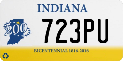IN license plate 723PU