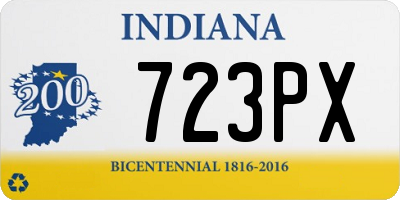 IN license plate 723PX