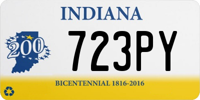 IN license plate 723PY