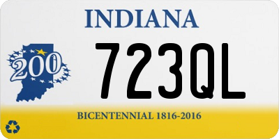 IN license plate 723QL