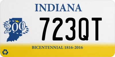 IN license plate 723QT