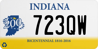 IN license plate 723QW