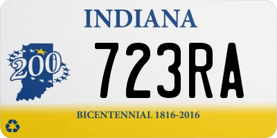 IN license plate 723RA