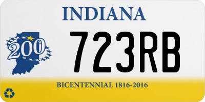 IN license plate 723RB