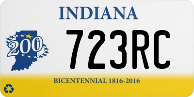 IN license plate 723RC