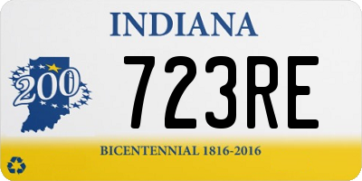 IN license plate 723RE
