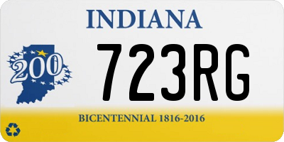 IN license plate 723RG