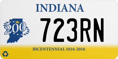 IN license plate 723RN