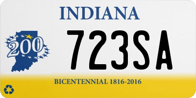 IN license plate 723SA