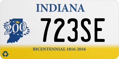 IN license plate 723SE