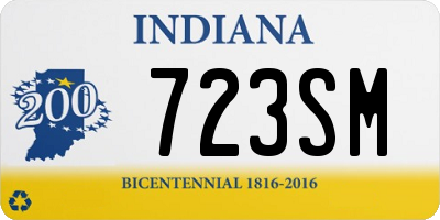 IN license plate 723SM